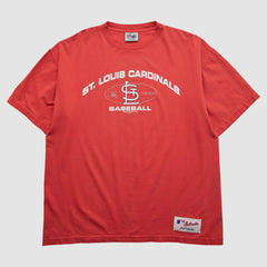 St. Louis Cardinals Majestic 2000 T-shirt - Red - L by Fanatics Real Vintage T-shirts