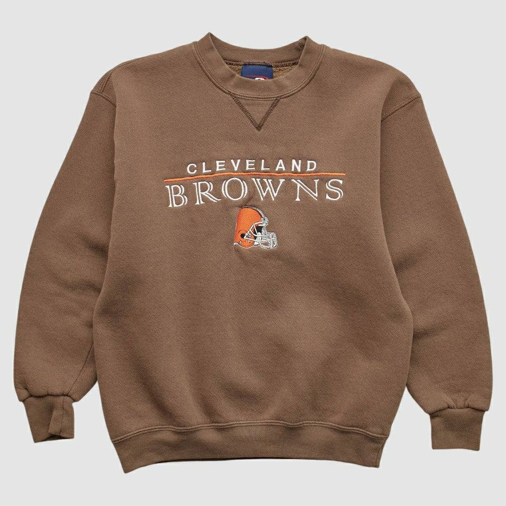 Cleveland Browns Pro Player 2000s Pullover Sweatshirt Brown Vintage