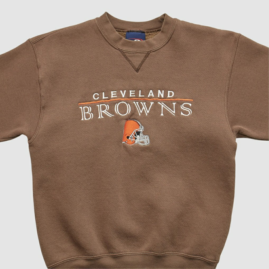 Cleveland Browns Pro Player 2000s Pullover Sweatshirt Brown Vintage