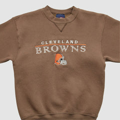 Cleveland Browns Pro Player 2000s Pullover Sweatshirt Brown Vintage