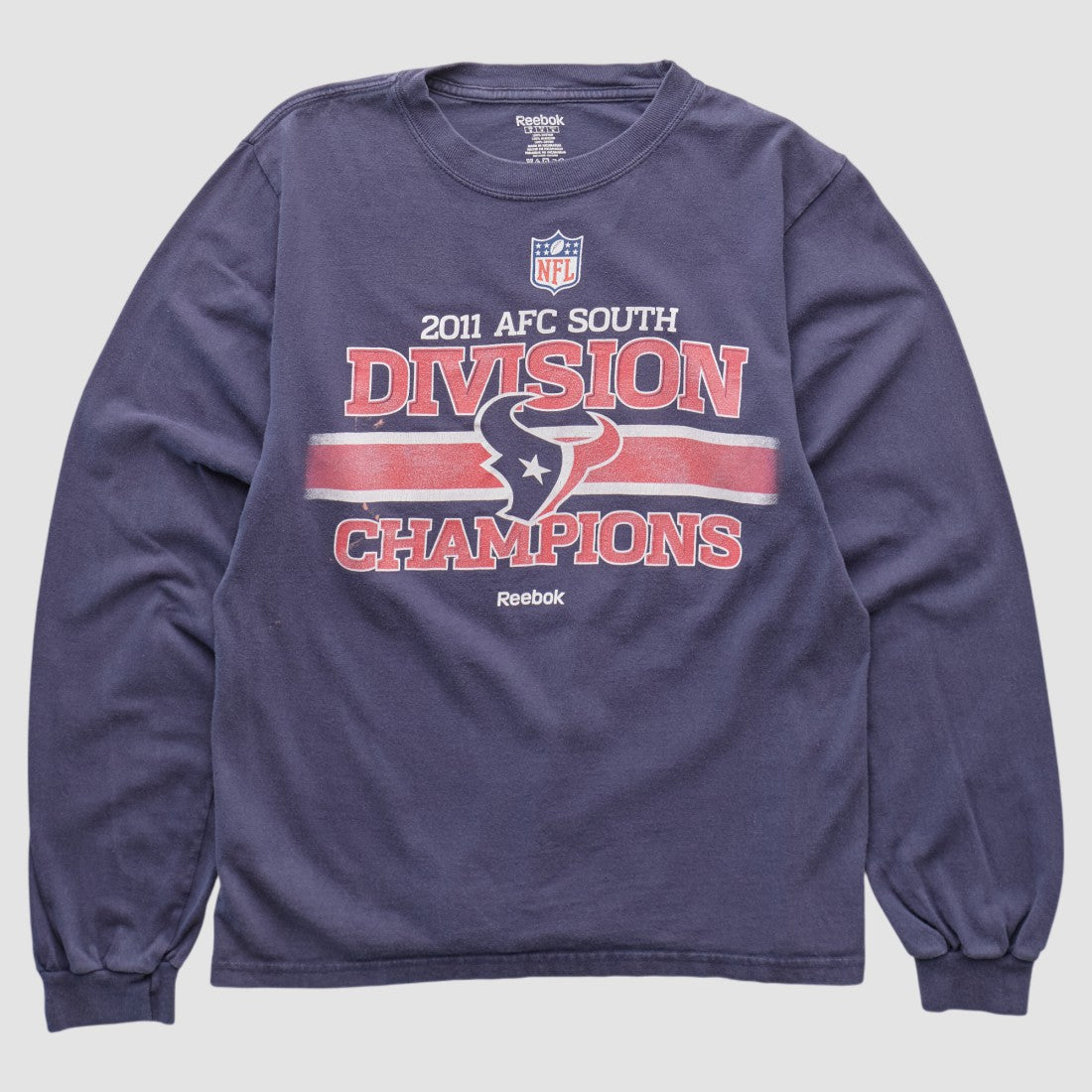 Houston Texans Reebok 2011 Long Sleeve T-shirt Navy Vintage
