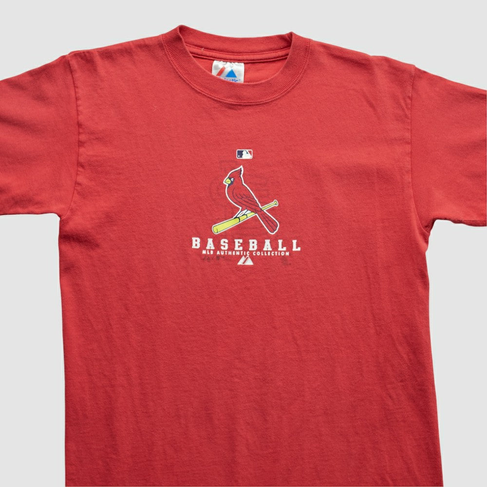 St. Louis Cardinals Majestic 2008 T-shirt - Red - S by Fanatics Real Vintage T-shirts