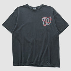 Washington Nationals Majestic 2010s T-shirt - Charcoal - M by Fanatics Real Vintage T-shirts