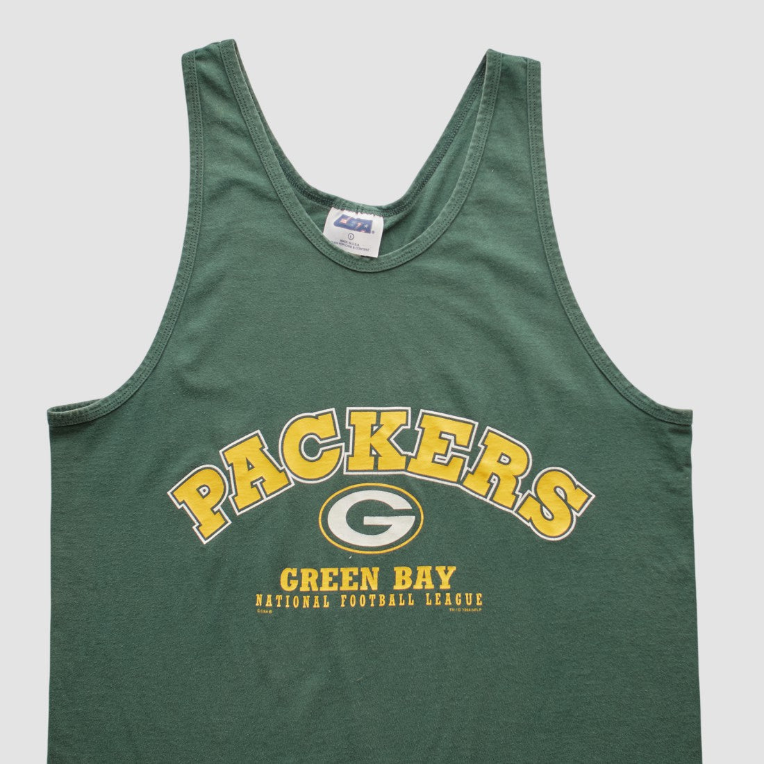 Green Bay Packers CSA 90s Tank Green Vintage