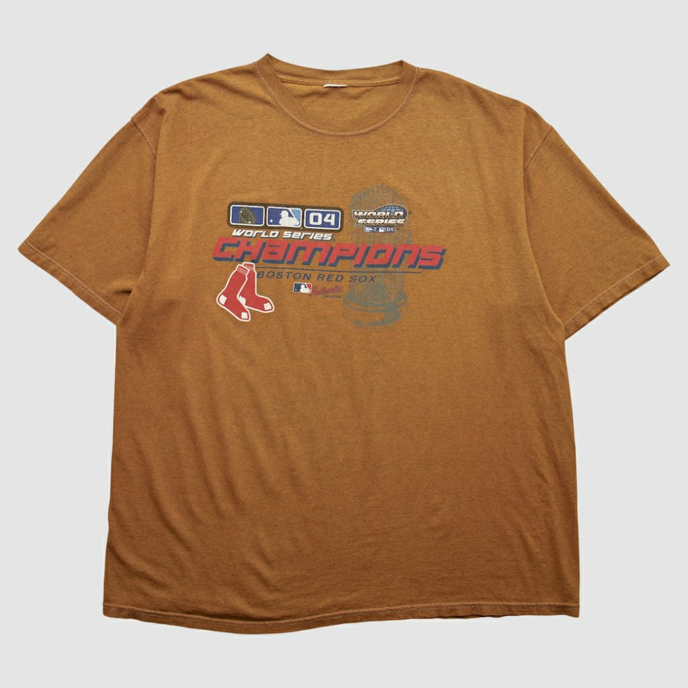 Boston Red Sox 2004 T-shirt - Brown - 2XL by Fanatics Real Vintage T-shirts
