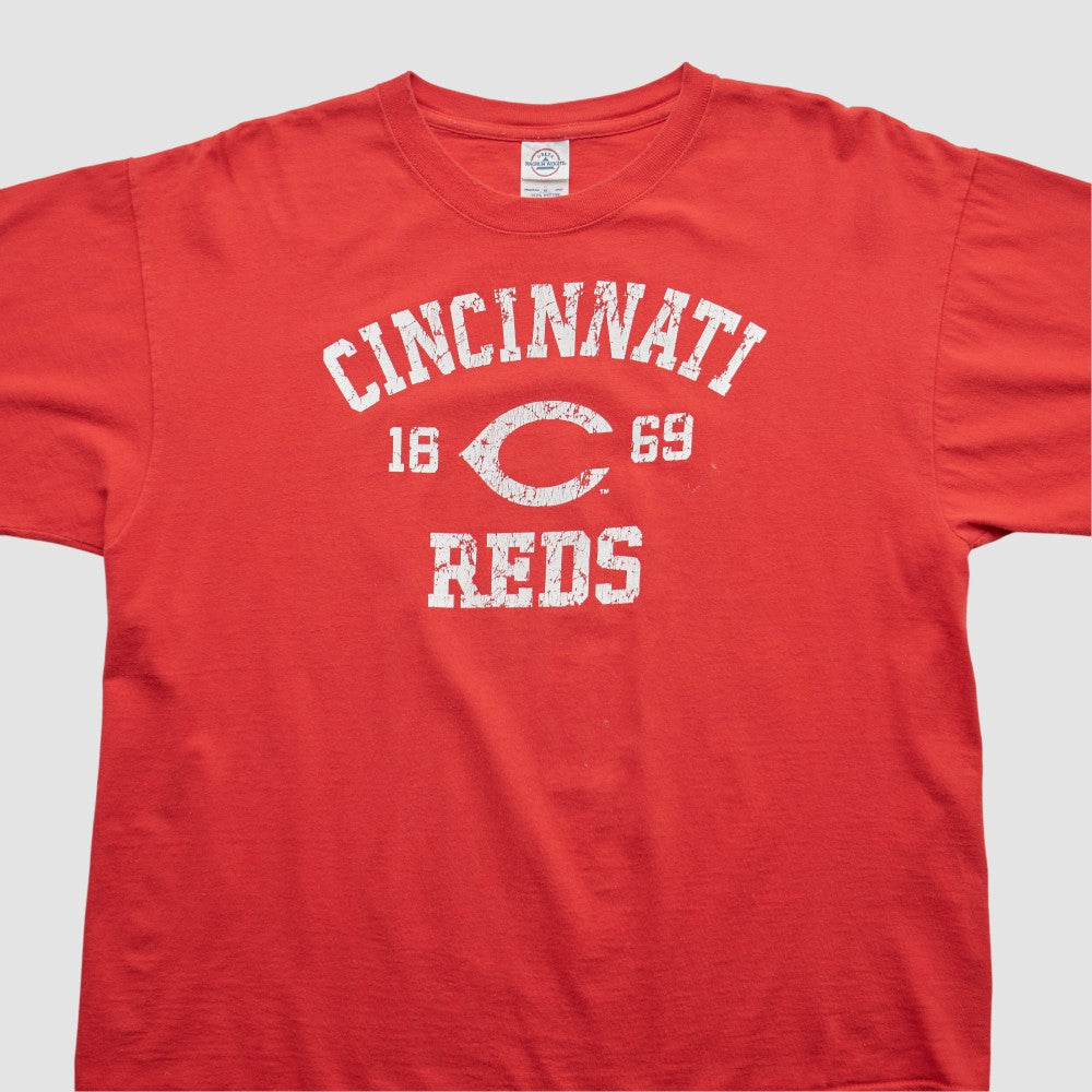 Cincinnati Reds Delta 2010s T-shirt - Red - L by Fanatics Real Vintage T-shirts