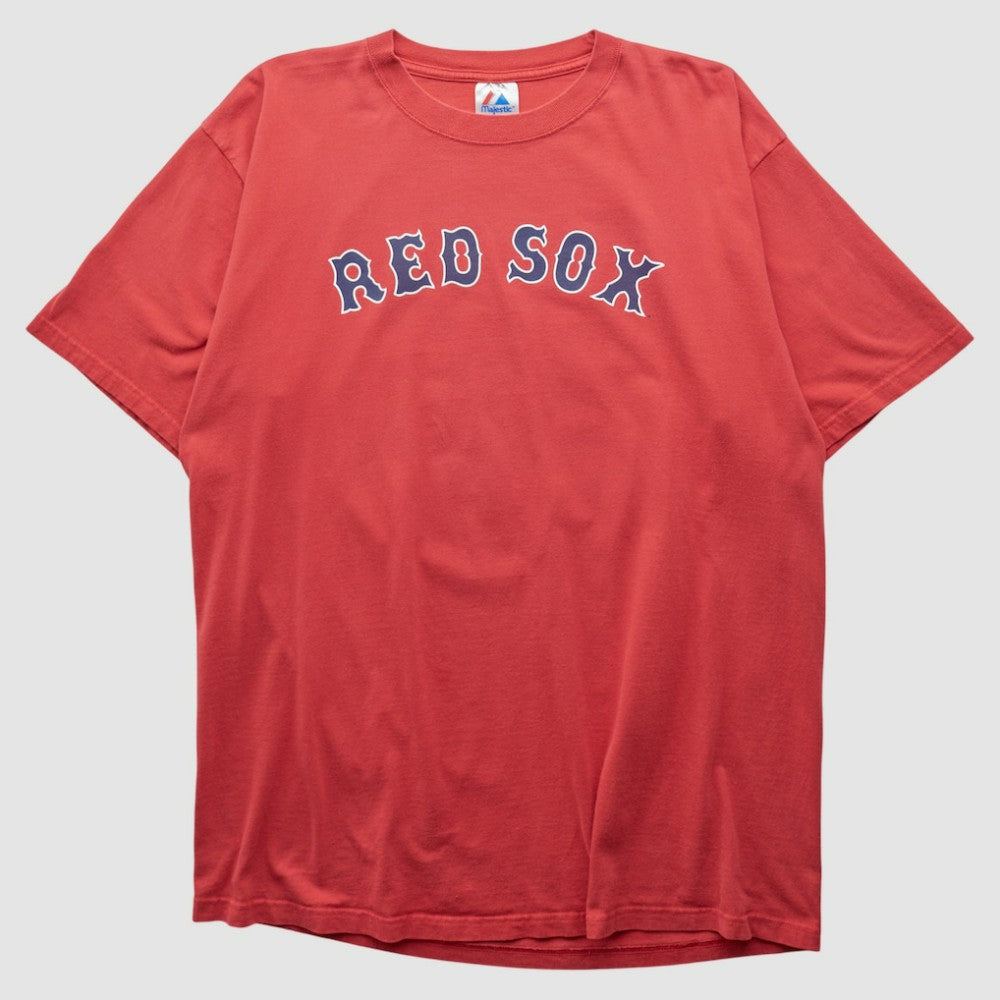 Boston Red Sox Majestic 2000s T-shirt - Red - L by Fanatics Real Vintage T-shirts