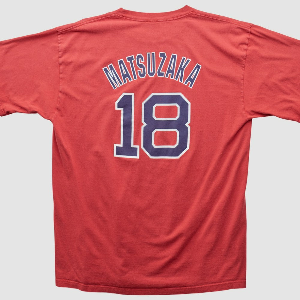 Boston Red Sox Majestic 2000s T-shirt - Red - L by Fanatics Real Vintage T-shirts