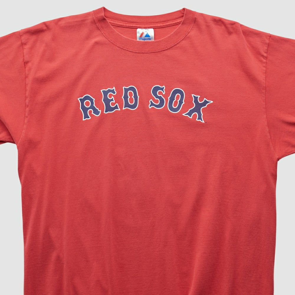 Boston Red Sox Majestic 2000s T-shirt - Red - L by Fanatics Real Vintage T-shirts