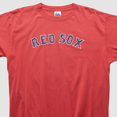 Boston Red Sox Majestic 2000s T-shirt - Red - L by Fanatics Real Vintage T-shirts
