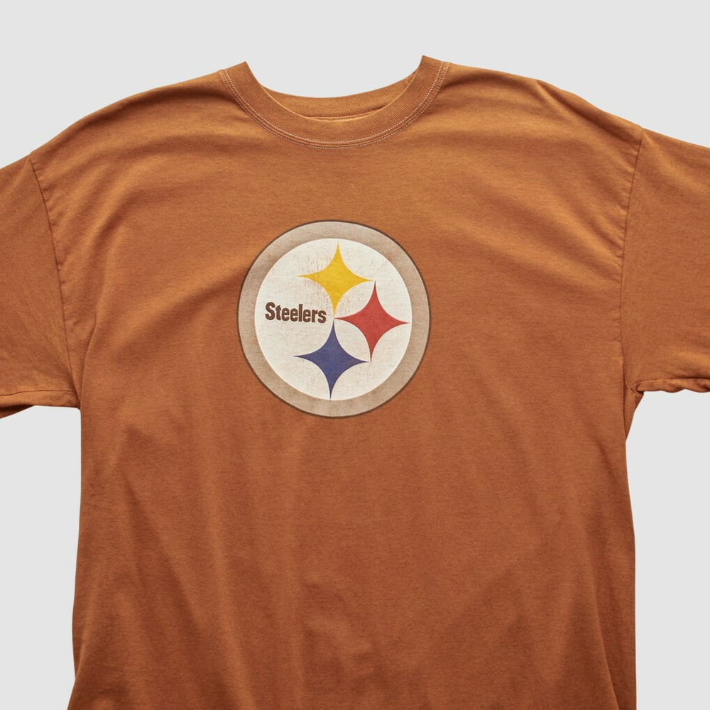 Pittsburgh Steelers Gildan 2000s Long Sleeve T-shirt Brown Vintage