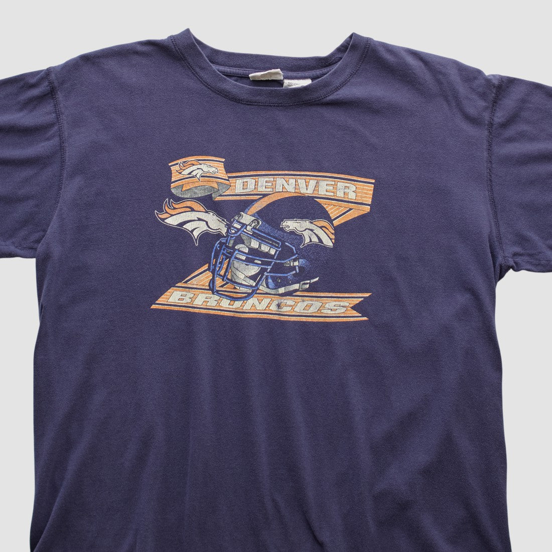 Denver Broncos Pro Edge 2000s T-shirt Navy Vintage