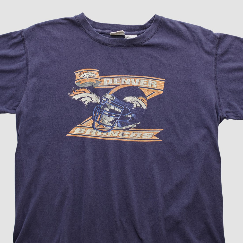 Denver Broncos Pro Edge 2000s T-shirt Navy Vintage
