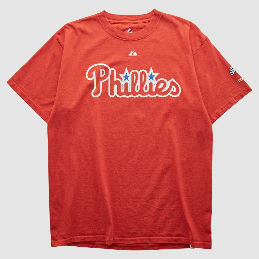 Philadelphia Phillies Majestic 2010s T-shirt - Red - L by Fanatics Real Vintage T-shirts
