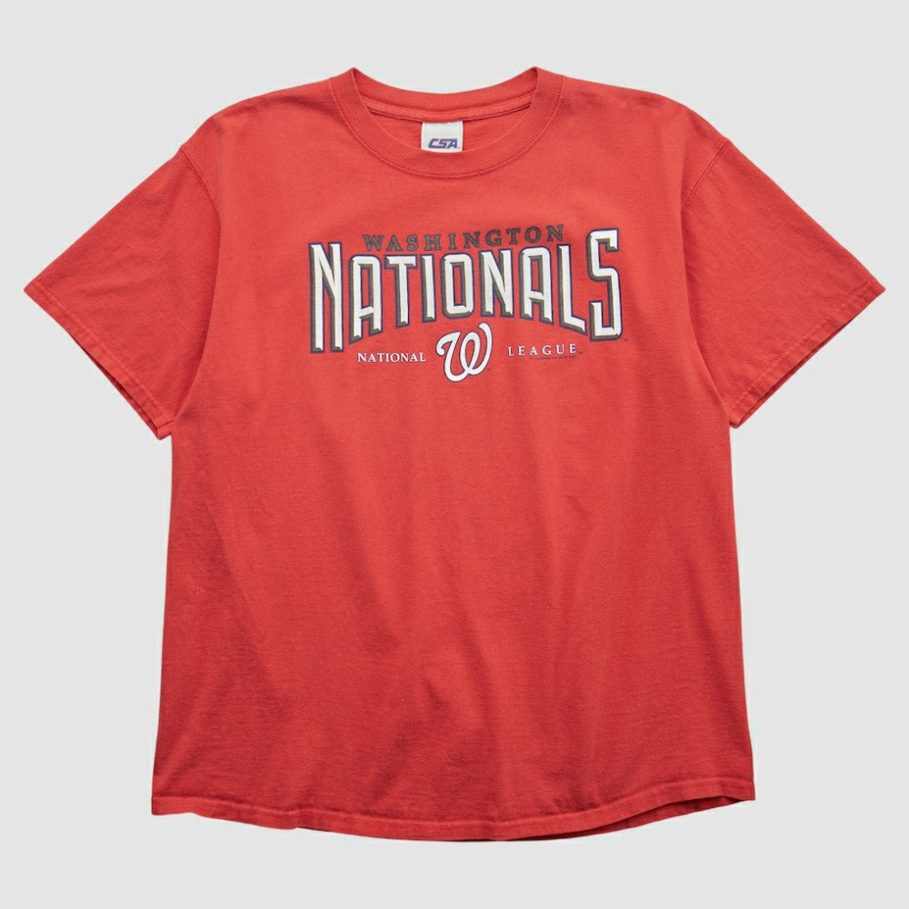 Washington Nationals CSA 2000s T-shirt - Red - M by Fanatics Real Vintage T-shirts