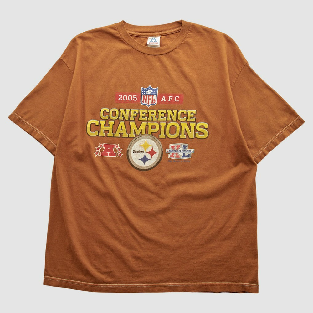 Pittsburgh Steelers AAA 2005 T-shirt Brown Vintage
