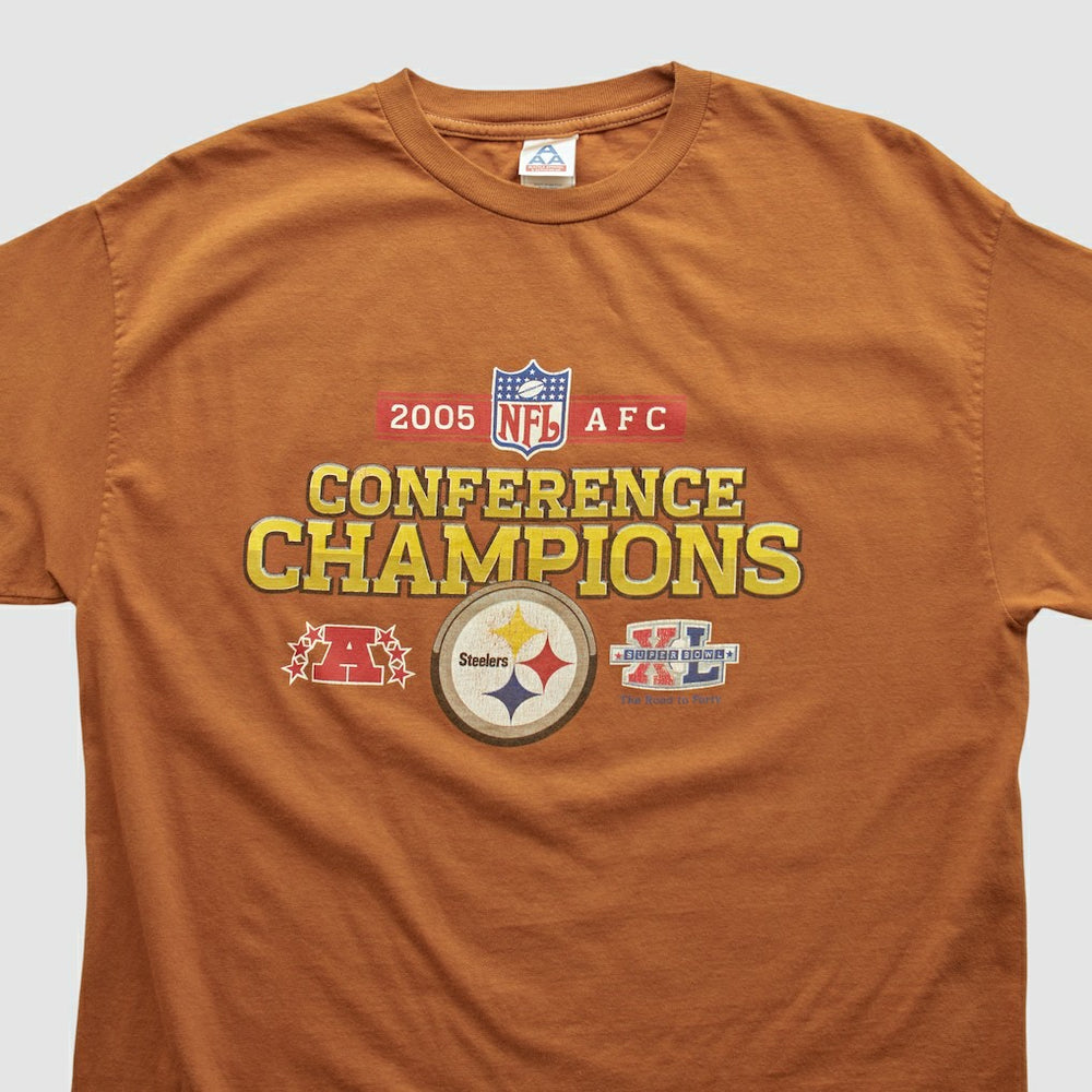 Pittsburgh Steelers AAA 2005 T-shirt Brown Vintage