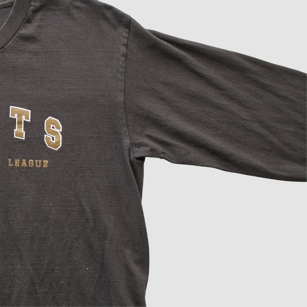 New Orleans Saints NFL 2000s Long Sleeve T-shirt Charcoal Vintage