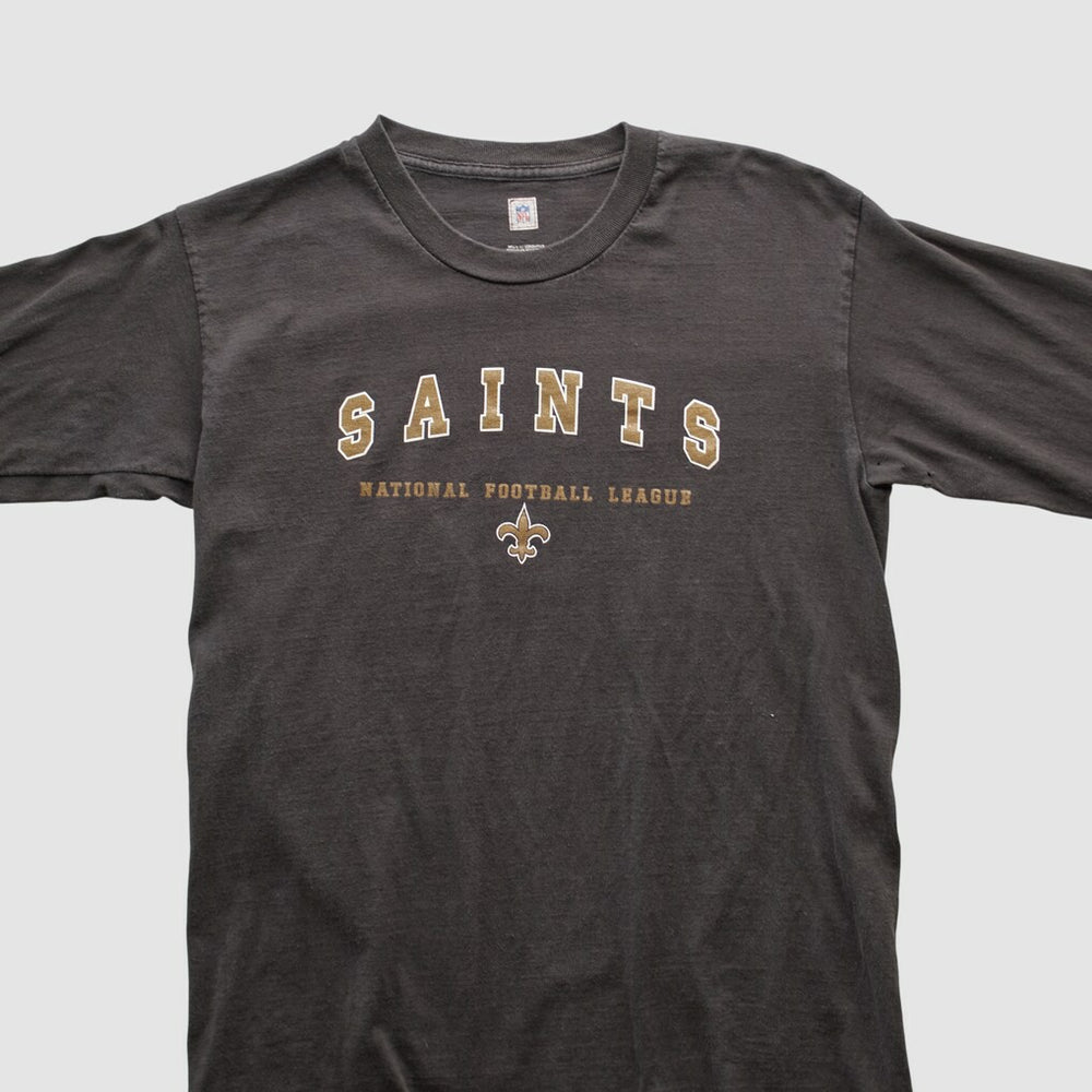 New Orleans Saints NFL 2000s Long Sleeve T-shirt Charcoal Vintage