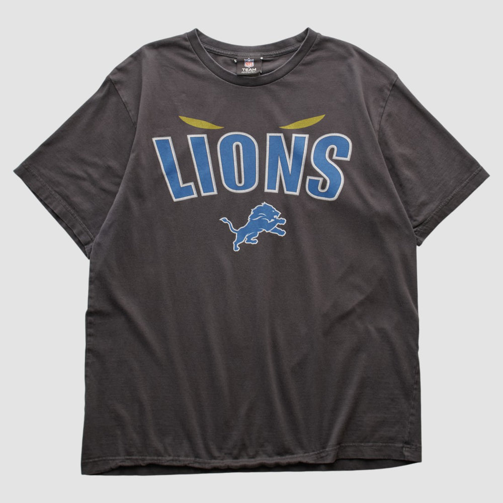 Detroit Lions Team Edition Apparel 2010s T-shirt Charcoal Vintage