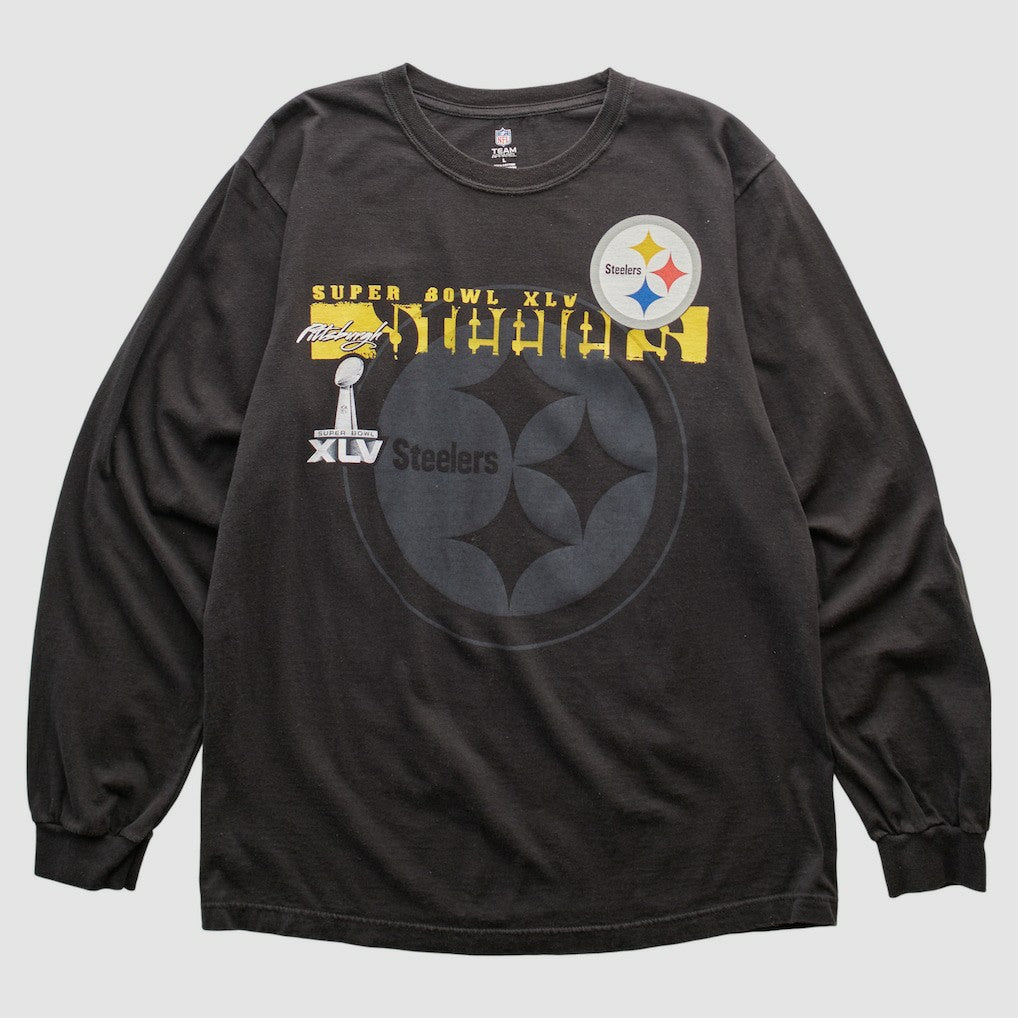 Pittsburgh Steelers NFL 2011 Long Sleeve T-shirt Black Vintage