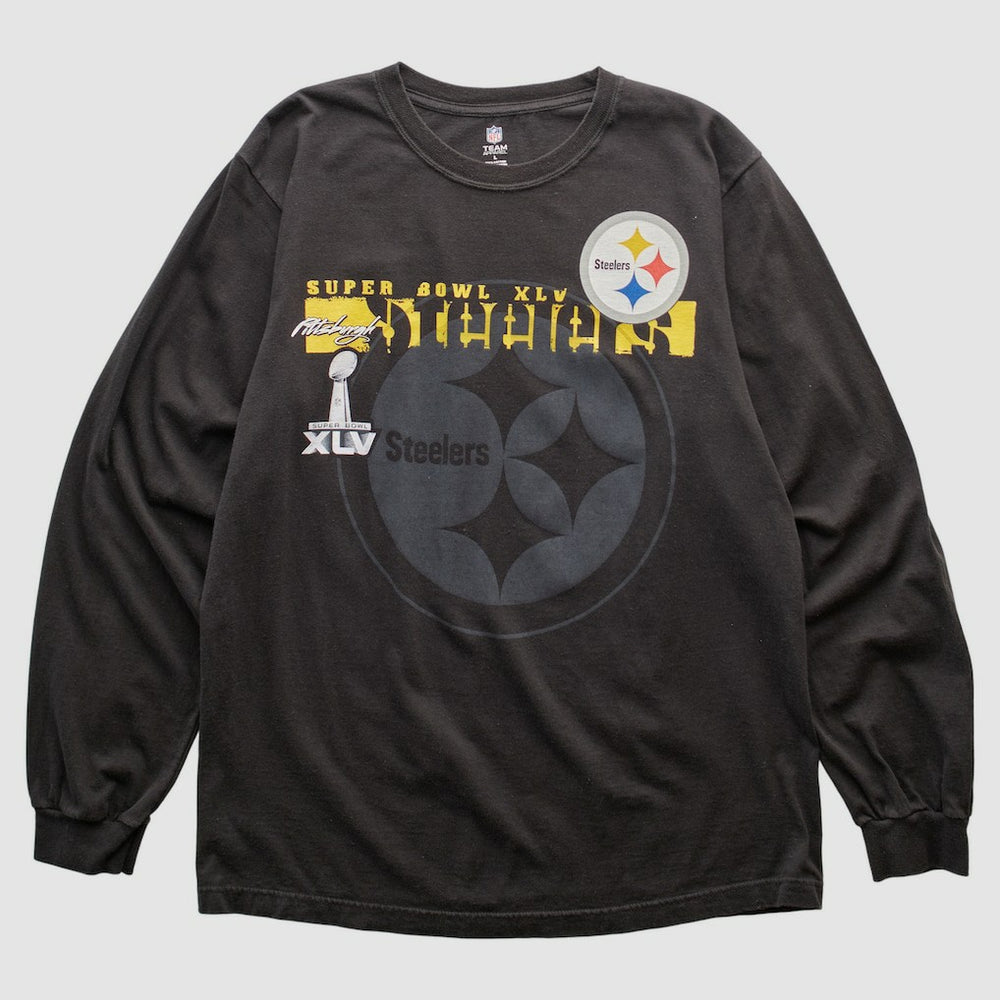 Pittsburgh Steelers NFL 2011 Long Sleeve T-shirt Black Vintage