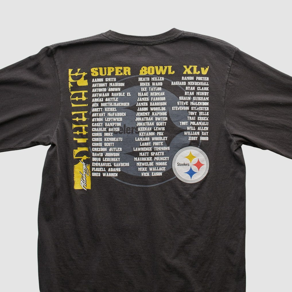Pittsburgh Steelers NFL 2011 Long Sleeve T-shirt Black Vintage