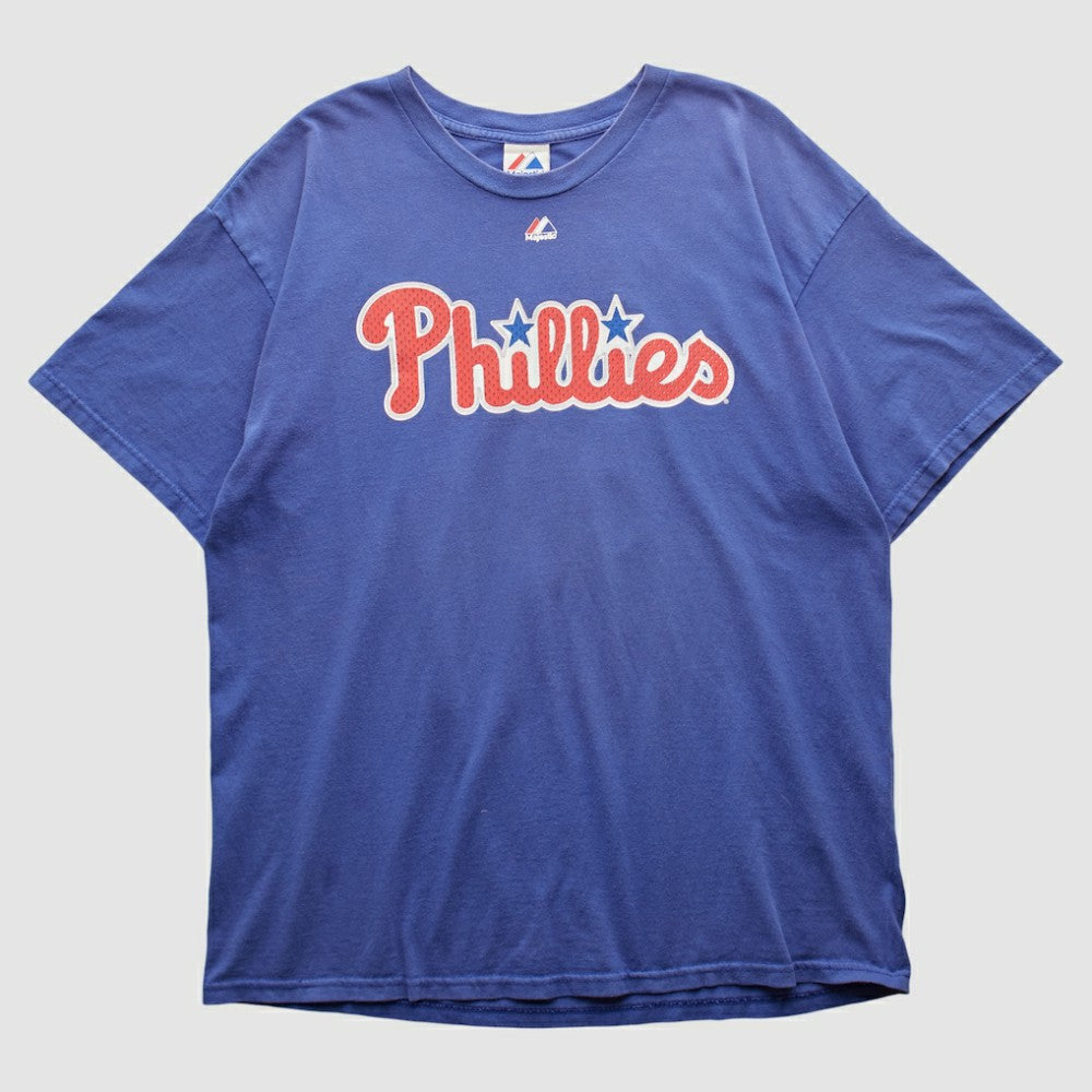 Philadelphia Phillies Majestic 2010s T-shirt - Blue - M by Fanatics Real Vintage T-shirts