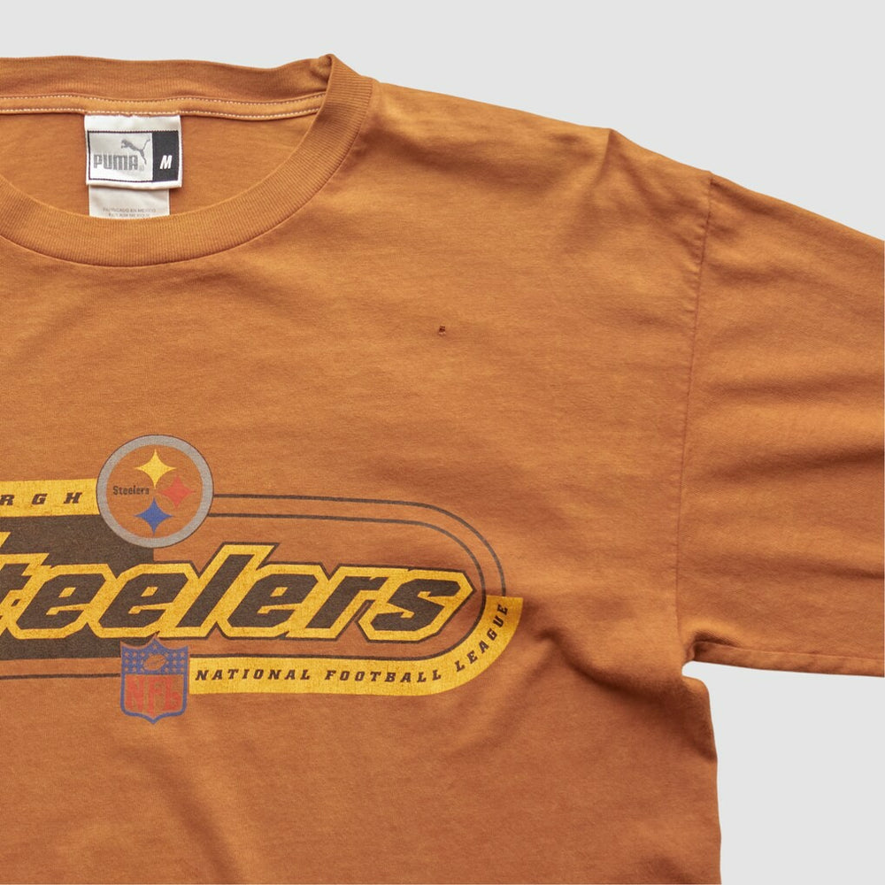 Pittsburgh Steelers 2000s Long Sleeve T-shirt Brown Vintage