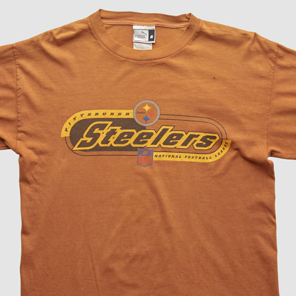 Pittsburgh Steelers 2000s Long Sleeve T-shirt Brown Vintage