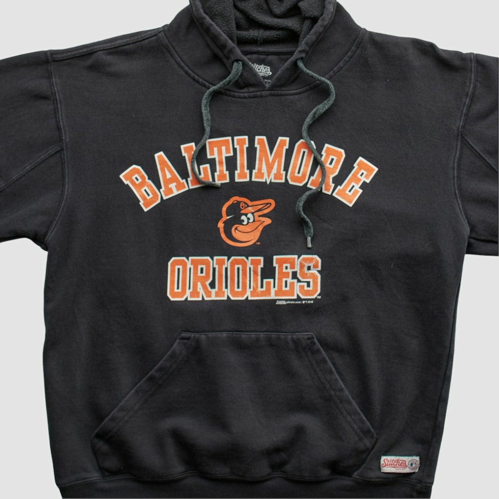 Baltimore Orioles Stitches 2015 Hooded Pullover Sweatshirt - Black - XS by Fanatics Real Vintage Pullover
