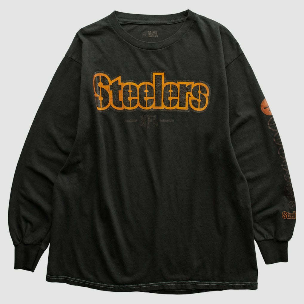 Pittsburgh Steelers NFL 2000s Long Sleeve T-shirt Black Vintage