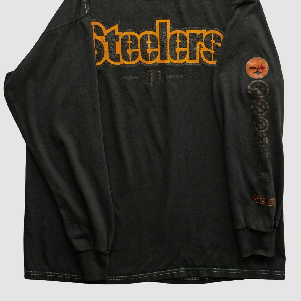 Pittsburgh Steelers NFL 2000s Long Sleeve T-shirt Black Vintage