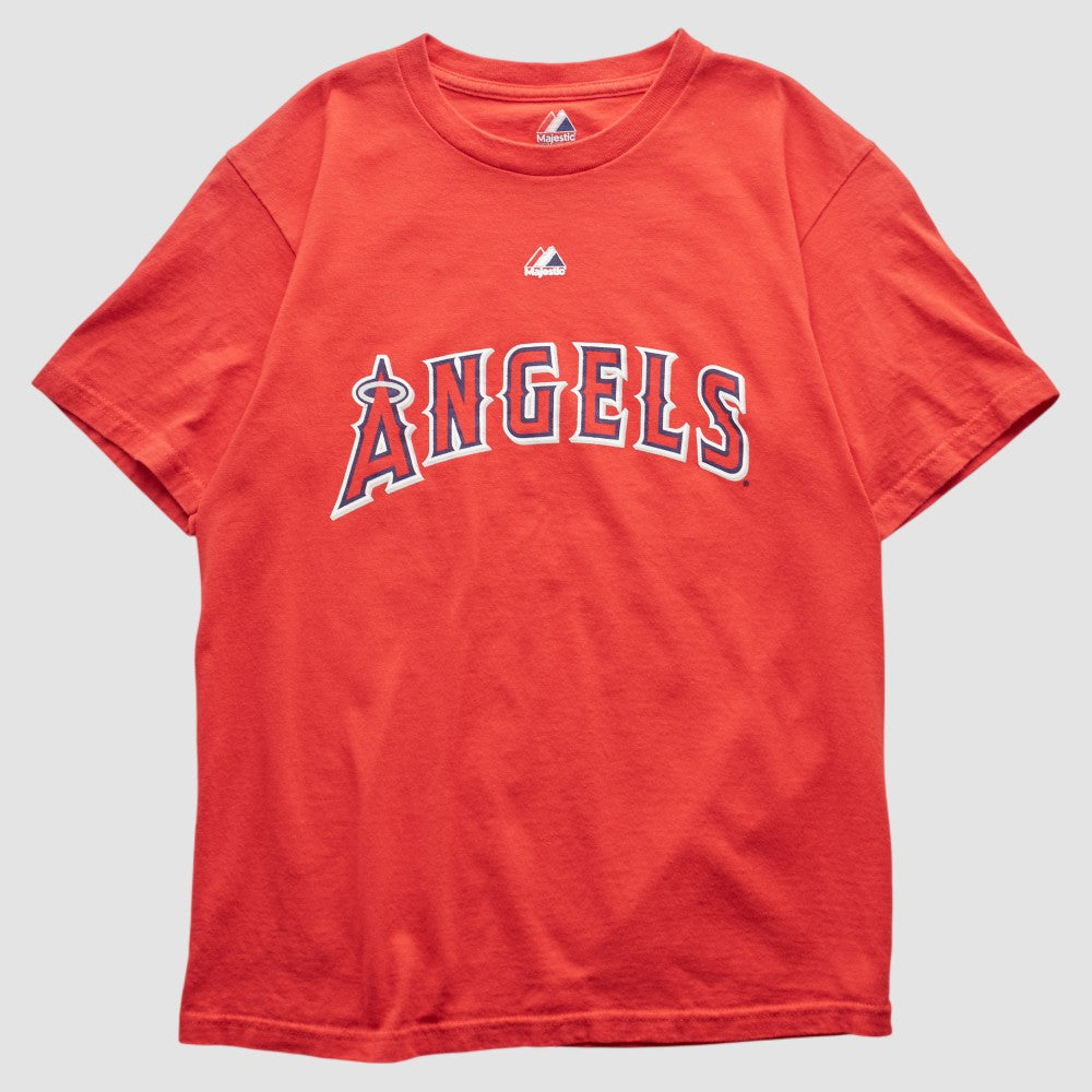 Los Angeles Angels Majestic 2000s T-shirt - Red - XS by Fanatics Real Vintage T-shirts