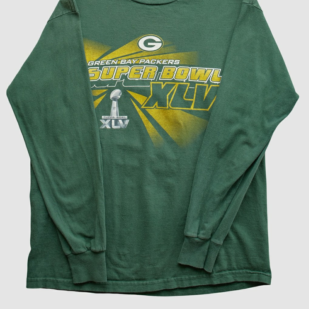 Green Bay Packers NFL 2011 Long Sleeve T-shirt Green Vintage