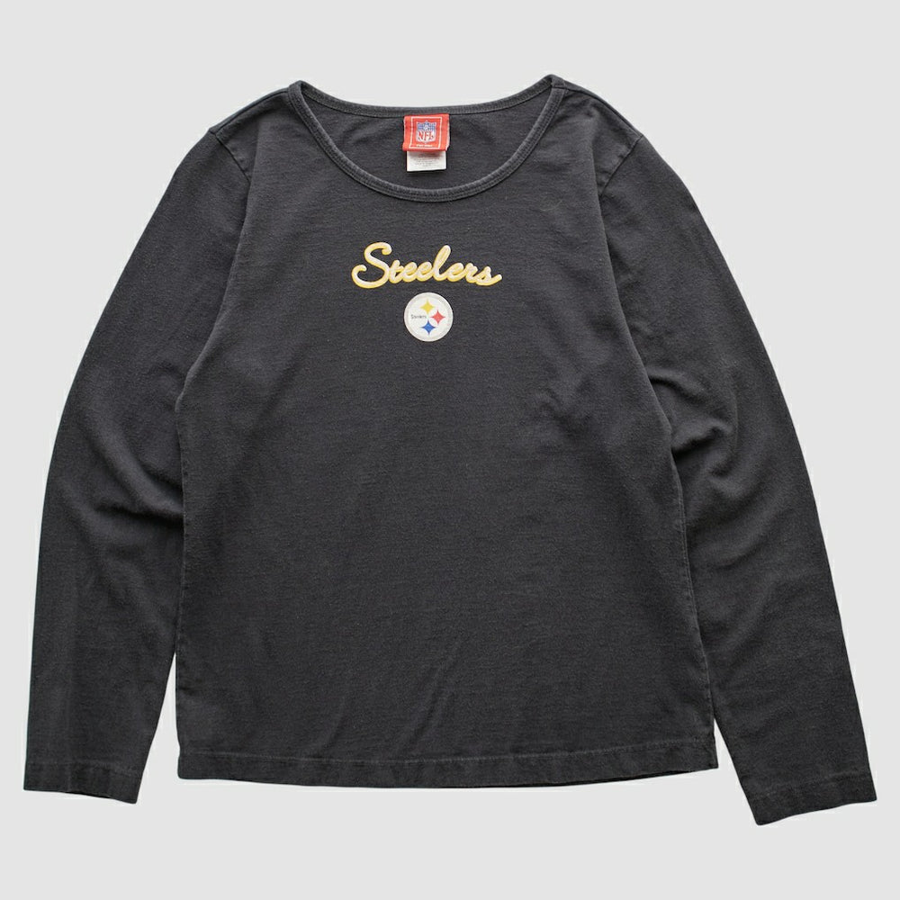 Pittsburgh Steelers NFL 2000s Long Sleeve T-shirt Black Vintage