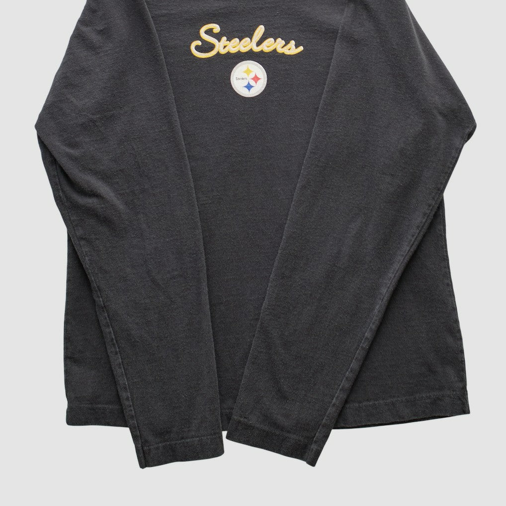 Pittsburgh Steelers NFL 2000s Long Sleeve T-shirt Black Vintage