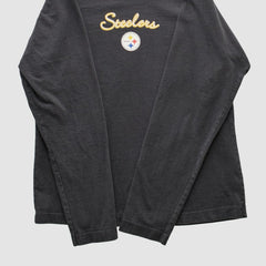 Pittsburgh Steelers NFL 2000s Long Sleeve T-shirt Black Vintage