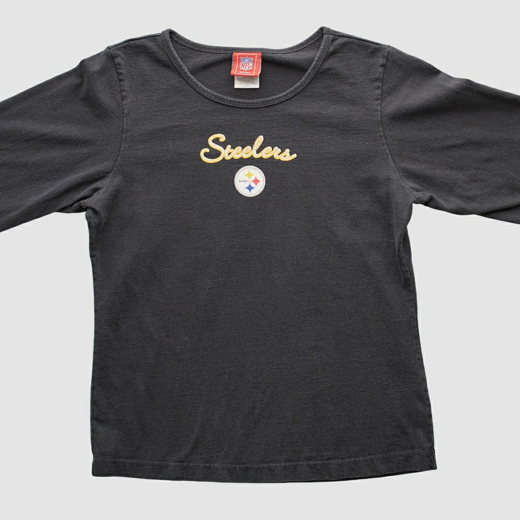 Pittsburgh Steelers NFL 2000s Long Sleeve T-shirt Black Vintage