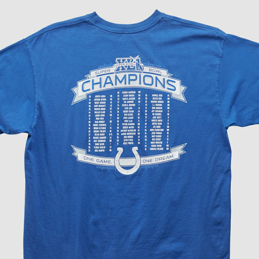 Indianapolis Colts Reebok 2007 T-shirt Blue Vintage