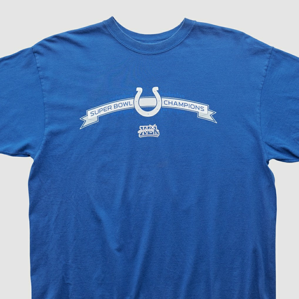 Indianapolis Colts Reebok 2007 T-shirt Blue Vintage