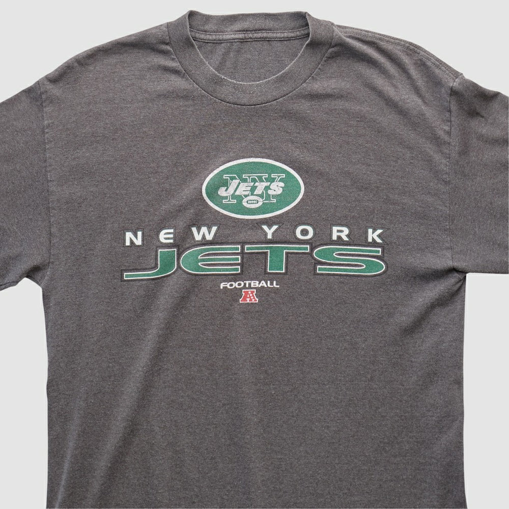 New York Jets 2010s Long Sleeve T-shirt Dark Heather Gray Vintage
