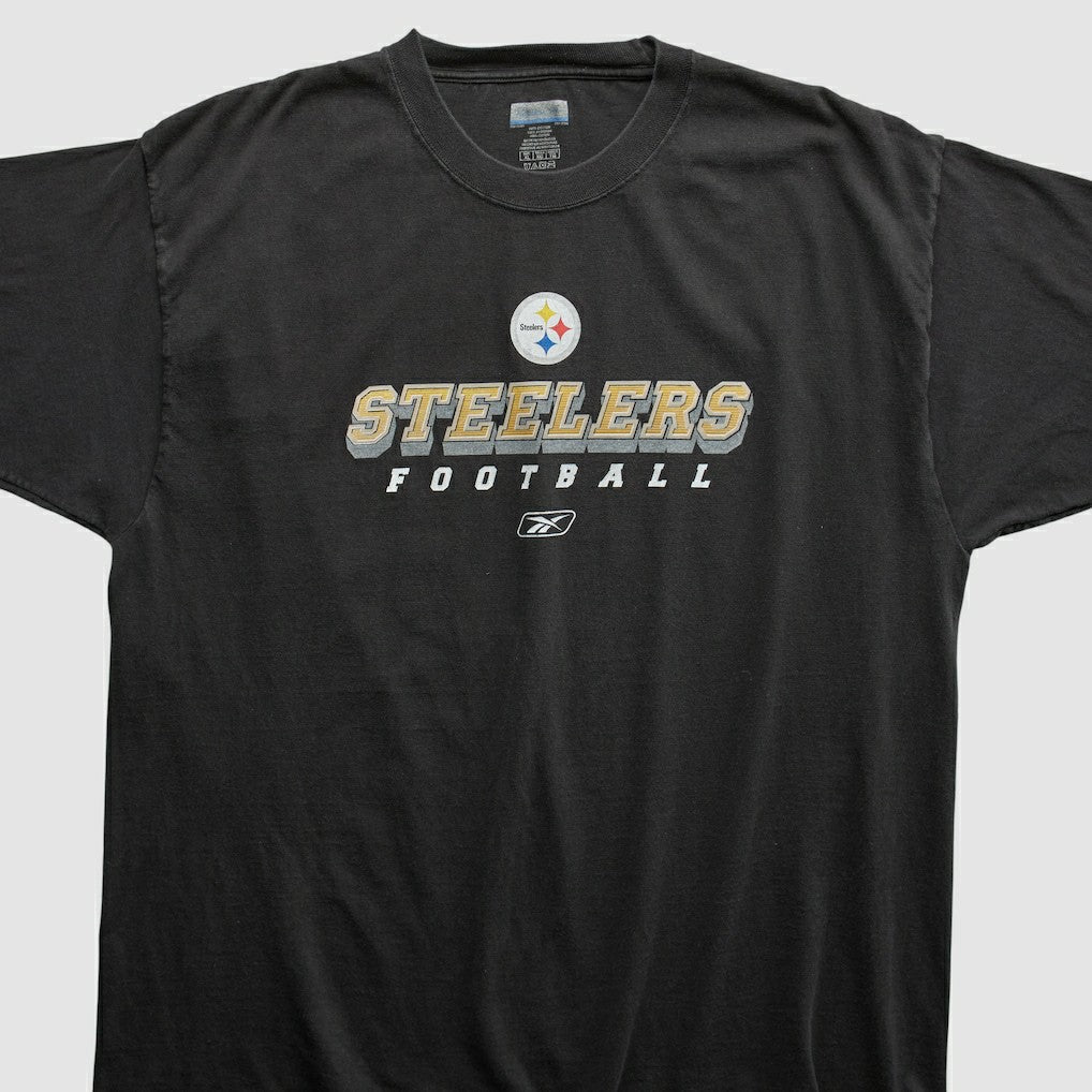 Pittsburgh Steelers Reebok 2000s T-shirt Black Vintage