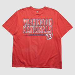Washington Nationals Genuine Merchandise 2000s T-shirt - Red - L by Fanatics Real Vintage T-shirts
