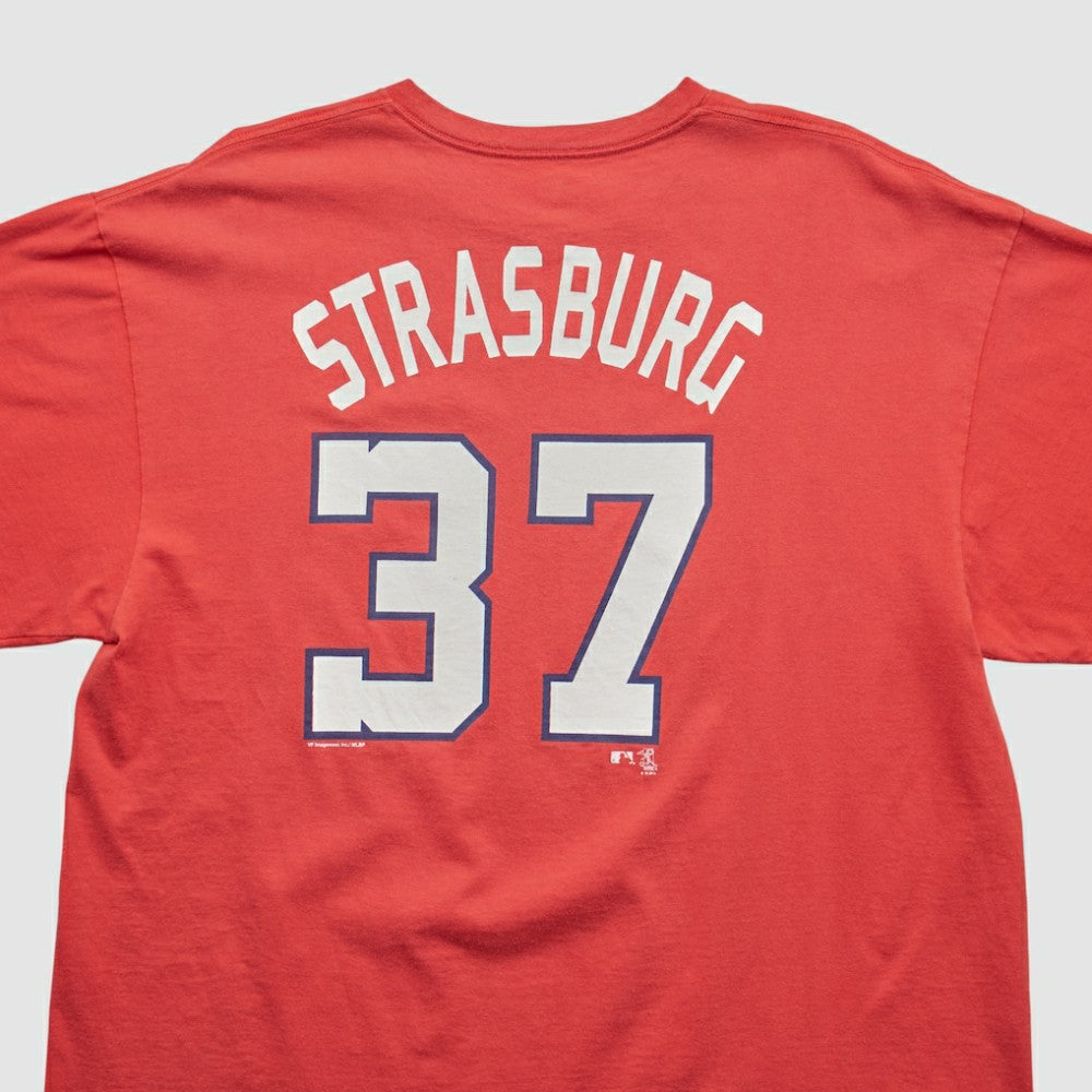 Washington Nationals Genuine Merchandise 2000s T-shirt - Red - L by Fanatics Real Vintage T-shirts