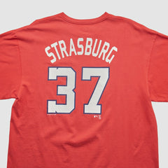 Washington Nationals Genuine Merchandise 2000s T-shirt - Red - L by Fanatics Real Vintage T-shirts