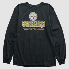 Pittsburgh Steelers Reebok 2000s Long Sleeve T-shirt Black Vintage