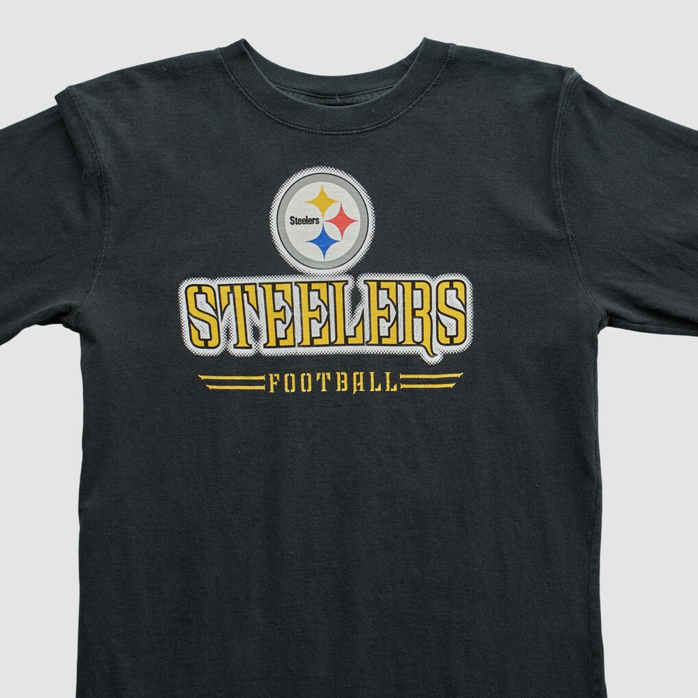 Pittsburgh Steelers Reebok 2000s Long Sleeve T-shirt Black Vintage