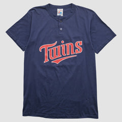 Minnesota Twins Majestic 2000s T-shirt - Navy - M by Fanatics Real Vintage T-shirts