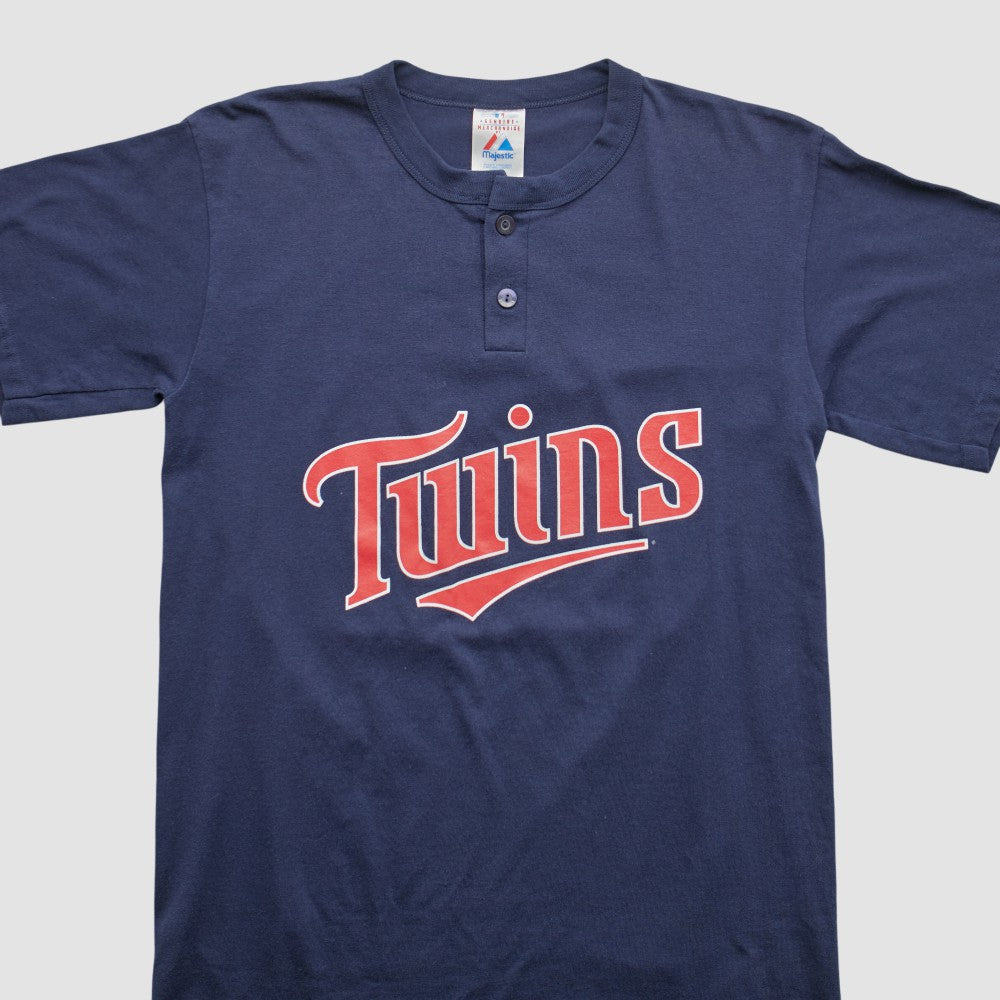 Minnesota Twins Majestic 2000s T-shirt - Navy - M by Fanatics Real Vintage T-shirts
